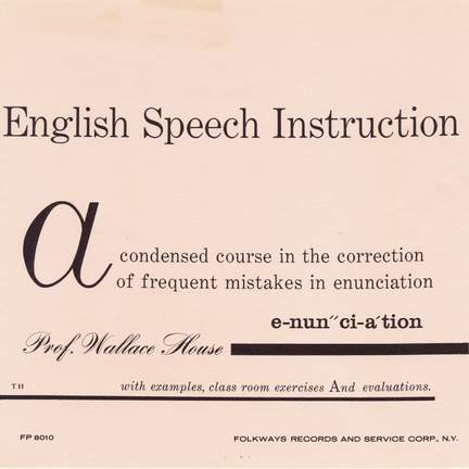 English Speech Instruction