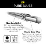 DR Strings Pure Blues Bass Heavy Product Image
