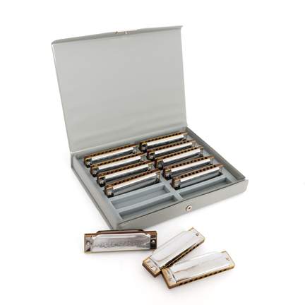 12 Suzuki Folkmaster Diatonic Harmonicas