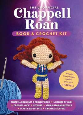 The Unofficial Chappell Roan Book and Crochet Kit: Includes Everything to Crochet Your Own Chappell-Chappell Roan Fact and Project Book, 4 Colors of Yarn, Crochet Hook, Sequins, Yarn and Beading Needles, Plastic Safety Eyes, Fiberfill Stuffing
