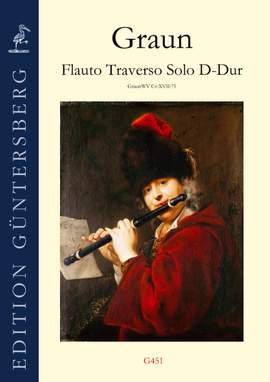Flauto Traverso Solo D-Dur D major GraunWV CV:XVII:75