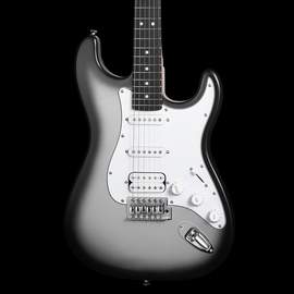 Mooer MSC12 Pro Strat Style Guitar Iron Silver