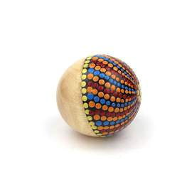 Percussion Plus Honestly Made painted wooden ball shaker