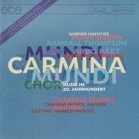 Carmina Mundi - 20th Century Choral Music
