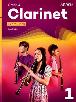 ABRSM: Clarinet Exam Pack from 2026, ABRSM Grade 1