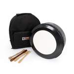 Percussion Plus black hand-tuneable bodhran with case and tippers - 14'' Product Image