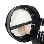 Percussion Plus black hand-tuneable bodhran with case and tippers - 14'' Product Image
