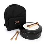 Percussion Plus black hand-tuneable bodhran with case and tippers - 14'' Product Image