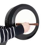 Percussion Plus black hand-tuneable bodhran with case and tippers - 14'' Product Image