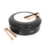 Percussion Plus black hand-tuneable bodhran with case and tippers - 16'' Product Image