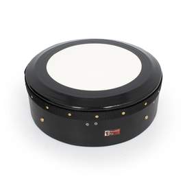 Percussion Plus black hand-tuneable bodhran with case and tippers - 16''