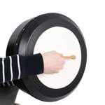 Percussion Plus black hand-tuneable bodhran with case and tippers - 16'' Product Image