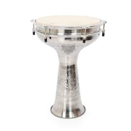 Percussion Plus embossed nickel doumbek - 10"