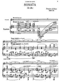 Alfano, Franco: Sonata in Re per Violino e Pianoforte
