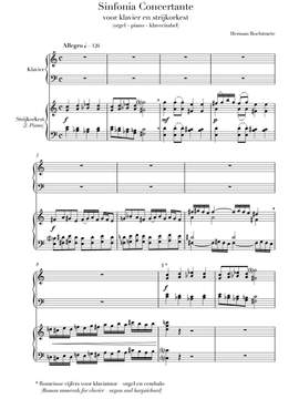 Roelstraete, Herman: Sinfonia concertante for keyboard and string orchestra, op. 36 nr. 1