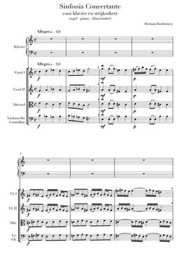 Roelstraete, Herman: Sinfonia concertante for keyboard and string orchestra, op. 36 nr. 1