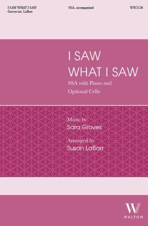 Sara Groves: I Saw What I Saw