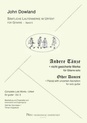 Dowland, J: Andere Tänze & nicht gesicherte Werke Vol. 5