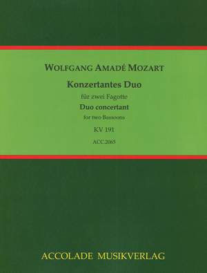 Mozart, W A: Konzertantes Duo KV 191