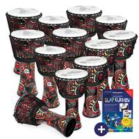Percussion Plus Carnival Slap Djembe secondary 12 pack - rope tuned