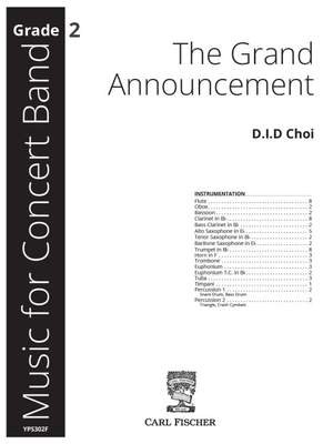 Choi, D: The Grand Announcement B flat major