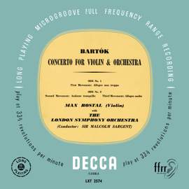 Bartók: Violin Concerto No. 2; Rawsthorne: Piano Concerto No. 2