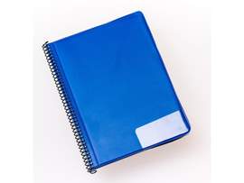 Marschmappe hoch 25 Taschen blau
