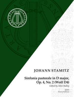 Stamitz, J: Sinfonia pastorale in D major D major op. 4/2 Wolf D4