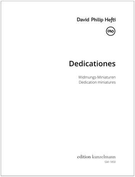 Hefti, D P: Dedicationes