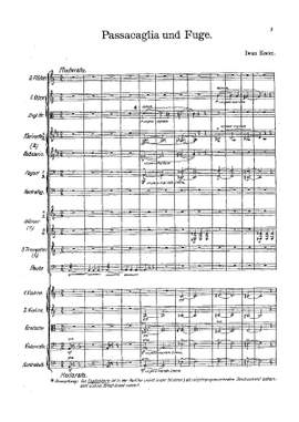 Knorr, Iwan: Passacaglia and Fugue for large orchestra