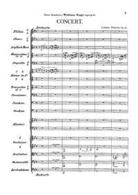 Różycki, Ludomir: Concert pour Piano et Orchestre Op. 43