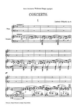 Różycki, Ludomir: Concert pour Piano et Orchestre Op. 43 (Piano Reduction, 2 copies)