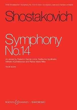 Shostakovich, D: Symphony No. 14 G minor op. 135