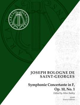 Saint-Georges, J B C d: Symphonie Concertante in F F major op. 10/1