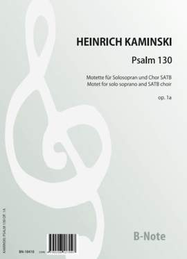 Kaminski, H: Psalm 130 op.1a