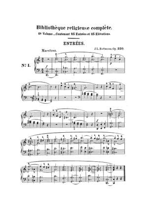 Battmann, J: 24 Entrèes und Elévations op.330
