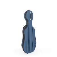 Sonix 45VC moulded cello case in blue - 3/4