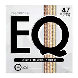 Cleartone EQ Hybrid Metal Acoustic Guitar Strings Extra Light 10-47
