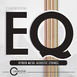 Cleartone EQ Hybrid Metal Acoustic Guitar Strings Custom Light 11-52