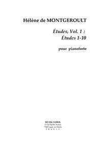 Helene de Montgeroult: Etudes, vol. 1 : Etudes 1-10