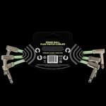 Ernie Ball 6" Glow-in-the-Dark Flex Patch Cable - 3-pack Product Image