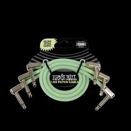 Ernie Ball 12" Glow-in-the-Dark Flex Patch Cable - 3-pack
