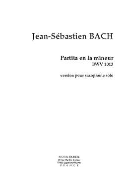 Bach, J. S.: Partita in A minor, BWV 1013