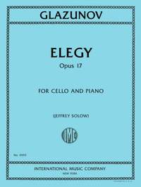 Alexander Glazunov: Elegy, Opus 17