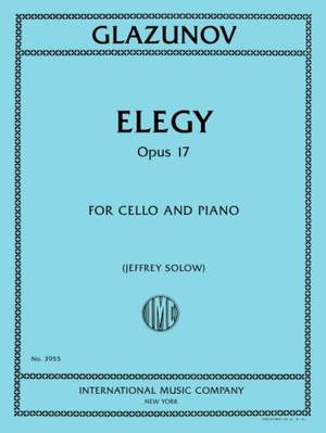 Alexander Glazunov: Elegy, Opus 17