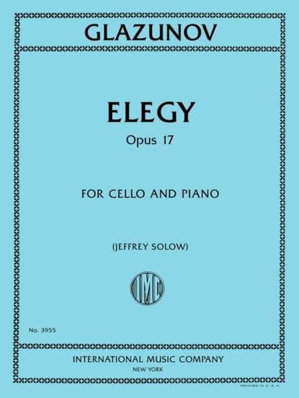 Alexander Glazunov: Elegy, Opus 17