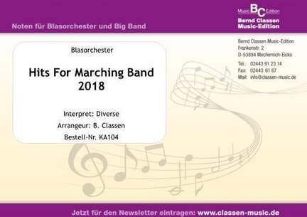 Hits For Marching Band 2018