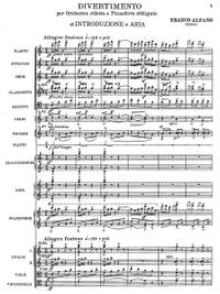Alfano, Franco: Divertimento per Orchestra Ridotta e Pianoforte Obbligato, Op. 226
