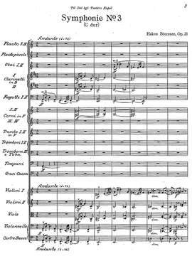 Børresen, Hakon: Concerto for Violin and Orchestra in G major Op.11