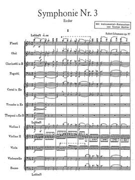 Schumann, Robert / orch. Mahler, Gustav: Symphony No. 3 in Es-Dur 'Rheinische' op. 97 'mit Instrumental-Retouchen von Gustav Mahler'
